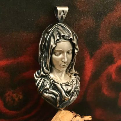 Mongolia Jewelry - Virgin Mary/Jesus Necklace