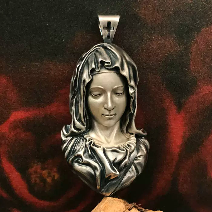 Mongolia Jewelry - Virgin Mary/Jesus Necklace