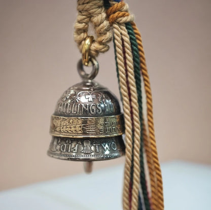 Mongolia Jewelry - Queen's Silver Coin Bell