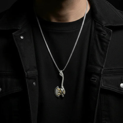 1967 Eagle Axe Pendant — Hand-Carved Coin Art